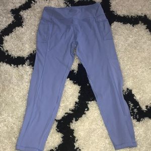 light blue athletic leggings